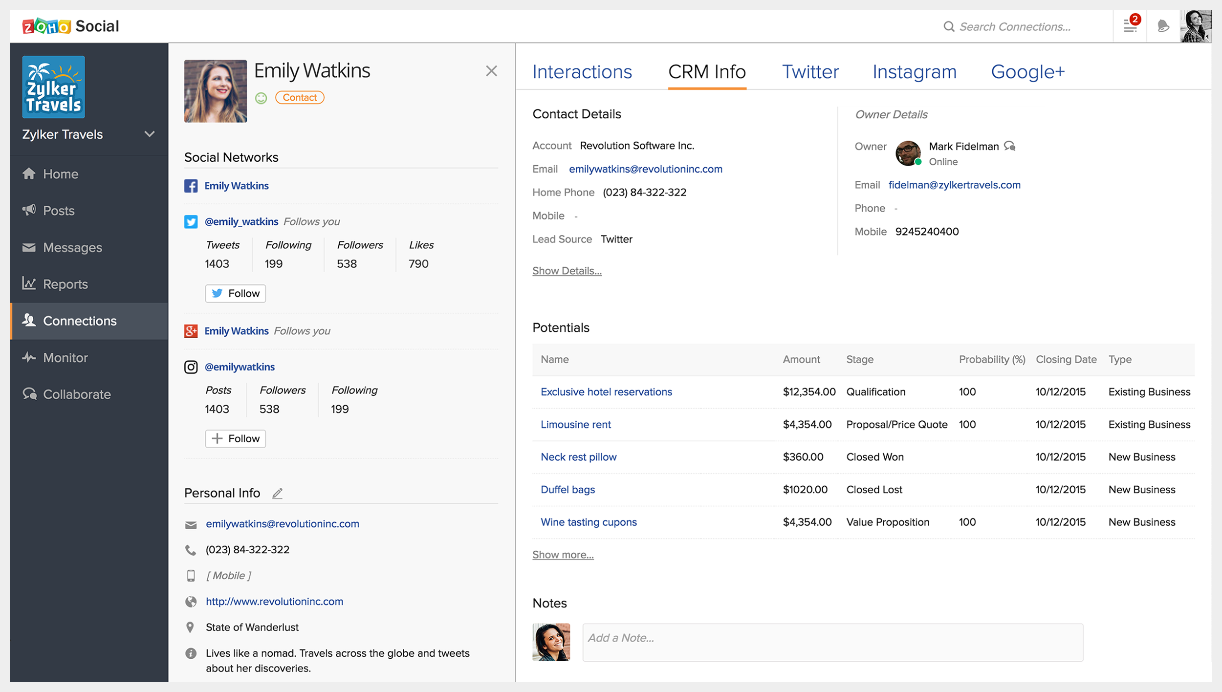 Crm note
