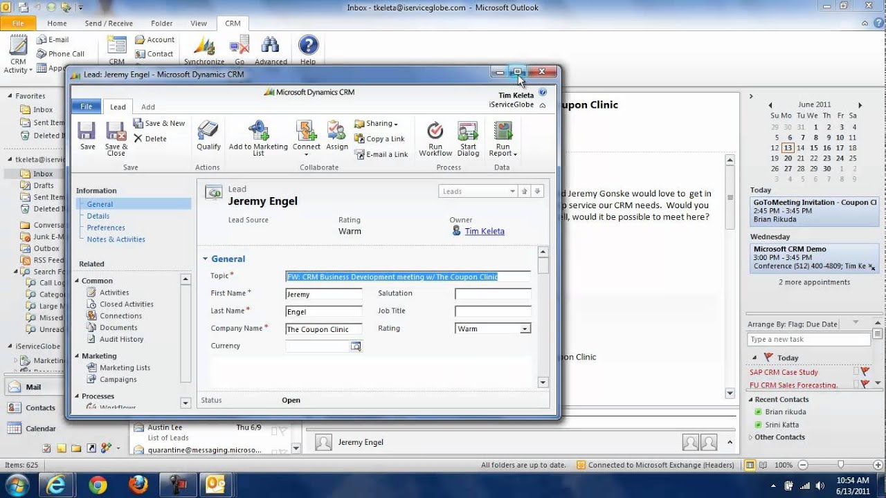 Crm track email