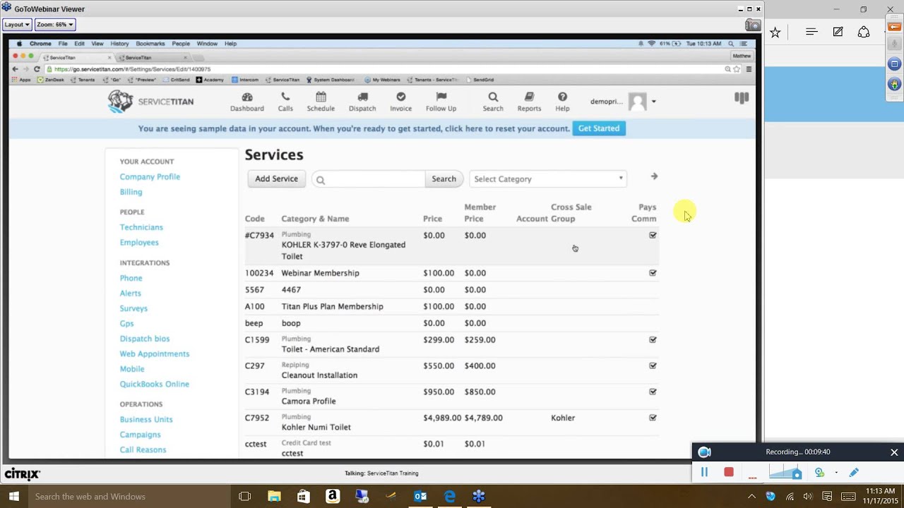 Crm service titan